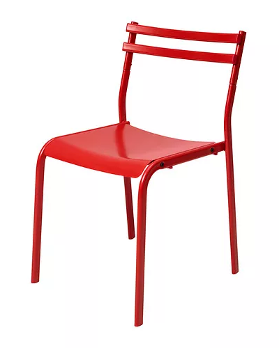 Silla sencilla roja